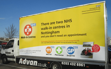 NHS Advan Advertising Nottingham